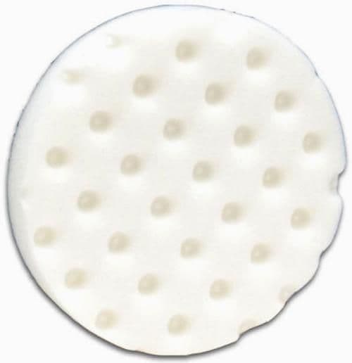 Lake Country CCS White DA Foam Polishing Pad 6.5" Light Firm Cutting Waxing