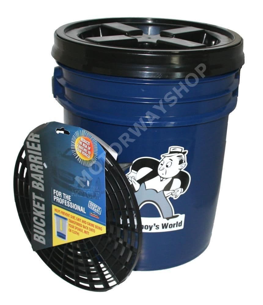 Poorboys World 5 Gallon Bucket & Gamma Seal Lid & Grit Guard