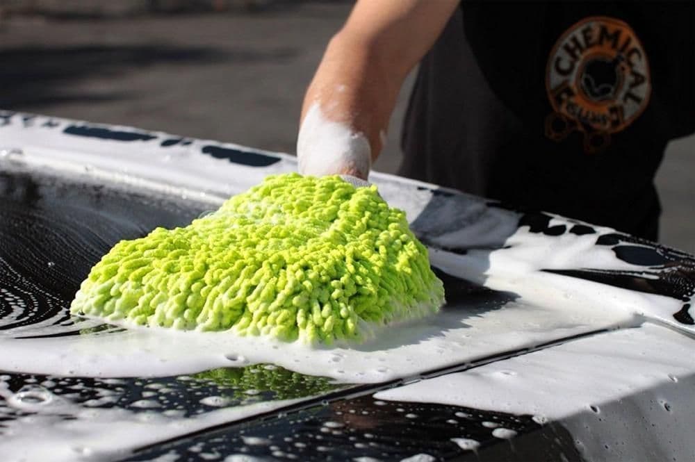 Chemical Guys Green Wash Mitt Chenille Microfibre