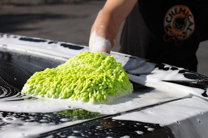 Chemical Guys Green Wash Mitt Chenille Microfibre