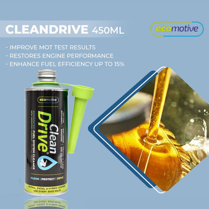 Clean Drive - Petrol & Diesel DPF Catalytic Converter & Fuel Cleaner