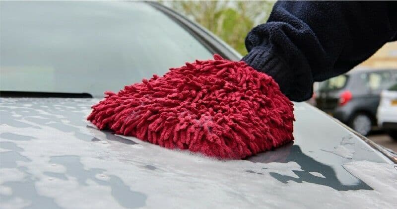 Deluxe Pro Noodle Wash Mitt Thick Microfibre Pile