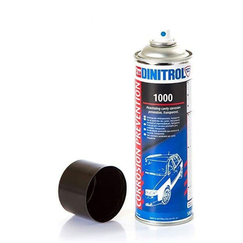 Dinitrol 1000 Clear Transparent Cavity Wax Rust Proofing Prevention Spray 500ml
