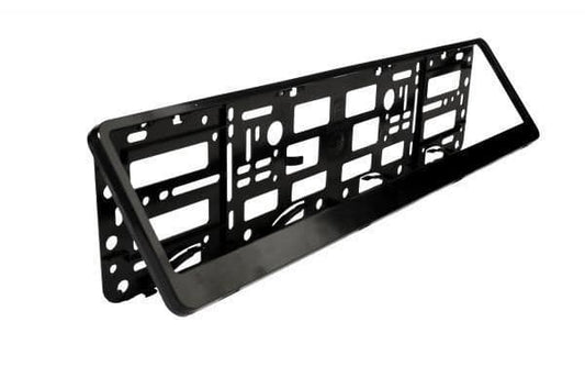 Easy Change Number Reg Plate Surround Holder Black Plastic Show Plates & Trailer