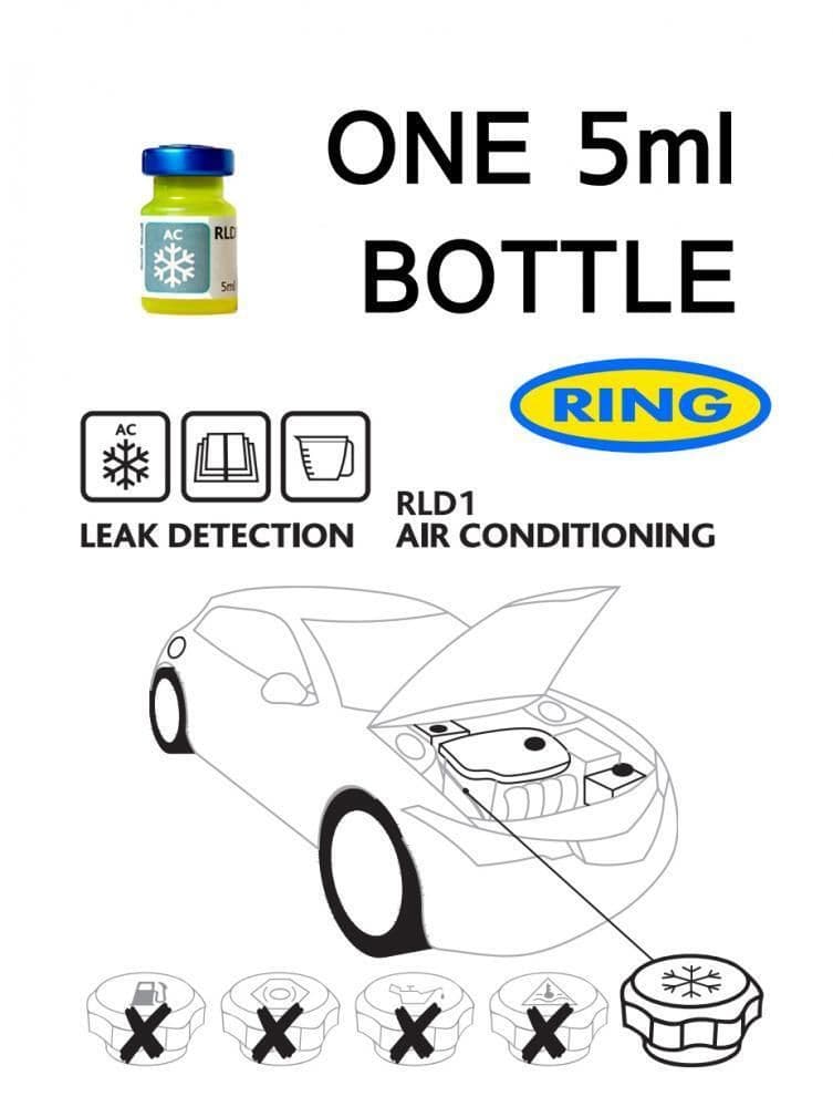 Leak Detection UV Dye For AC Air Conditioning System Ring RLD1