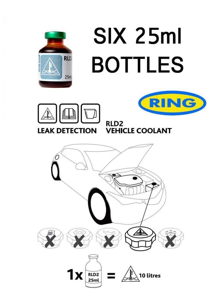 Leak Detection UV Dye For Cooling Antifreeze System Ring RLD2