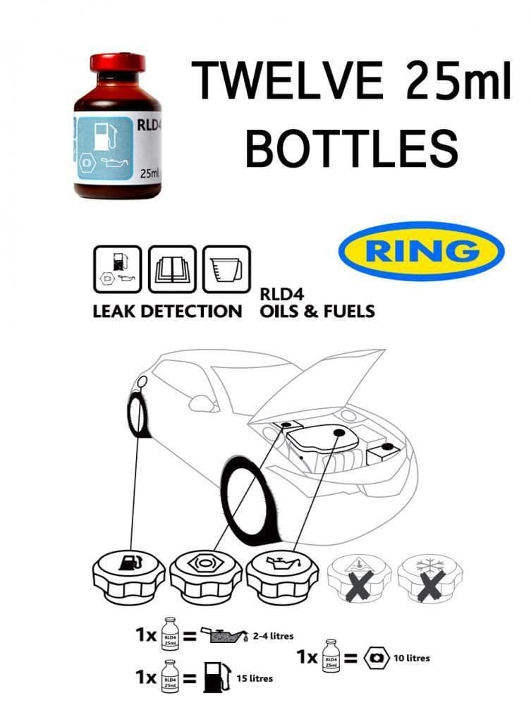 Leak Detection UV Dye For Fuel Oil Petrol Diesel Fluid Leak RLD4