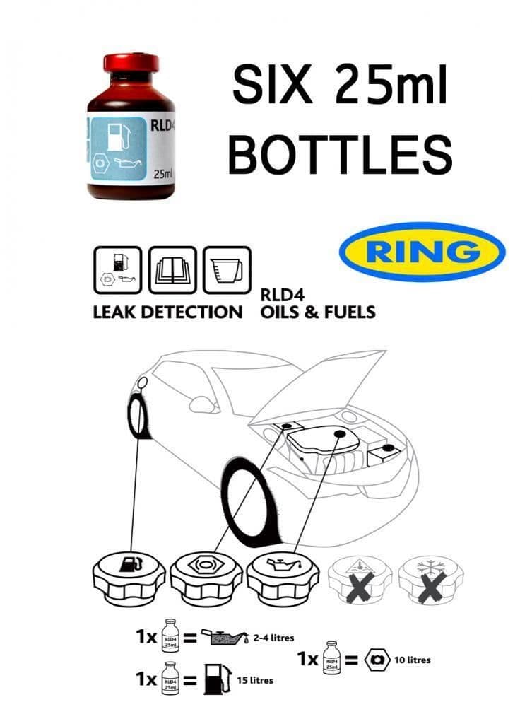 Leak Detection UV Dye For Fuel Oil Petrol Diesel Fluid Leak RLD4