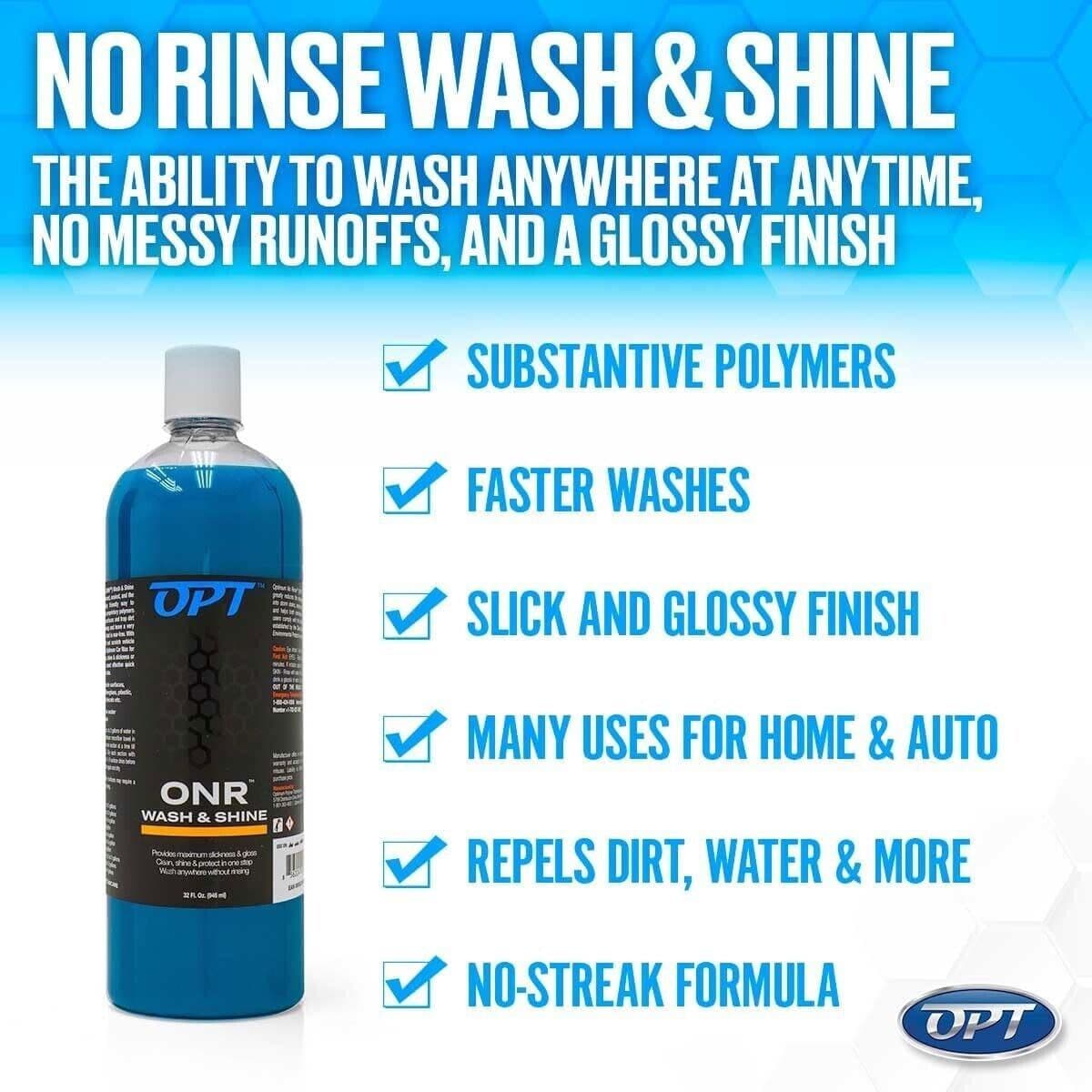 Optimum No Rinse Wash and Shine - Rinseless Car Cleaning Shampoo 946ml