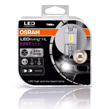 Osram H7 White LED Headlight Bulbs - LEDriving HL Easy