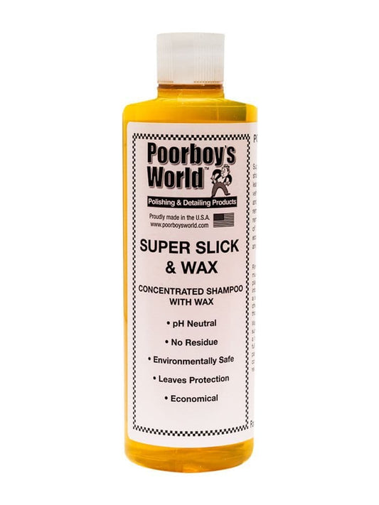 Poorboys Super Slick & Wax Shampoo 473ml