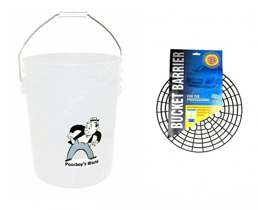 Poorboys World 5 Gallon (18.9 Litre) Bucket & Grit Guard