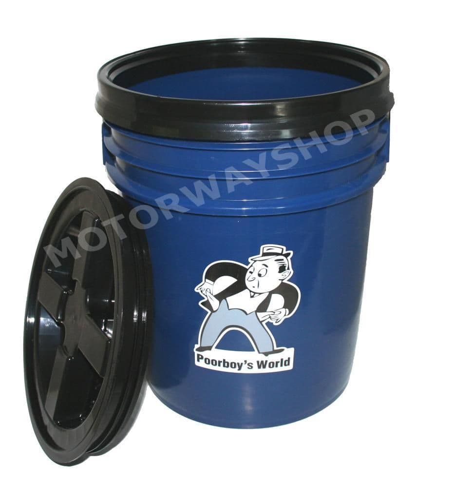 Poorboys World 5 Gallon 18.9L Bucket & Gamma Seal Water Tight Lid