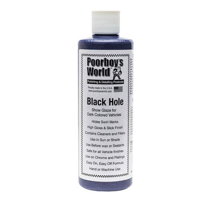 Poorboys World Black Hole Show Glaze + 2 Free Cloths & Pads