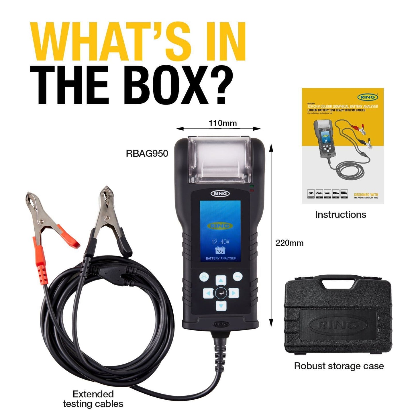 Ring Battery Analyser - RBAG950