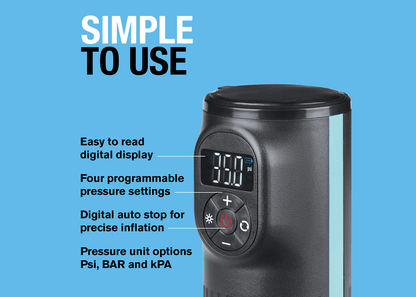 Ring Cordless & Rechargeable Handheld Tyre Inflator RTC2000