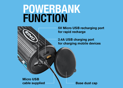 Ring Cordless & Rechargeable Handheld Tyre Inflator RTC2000