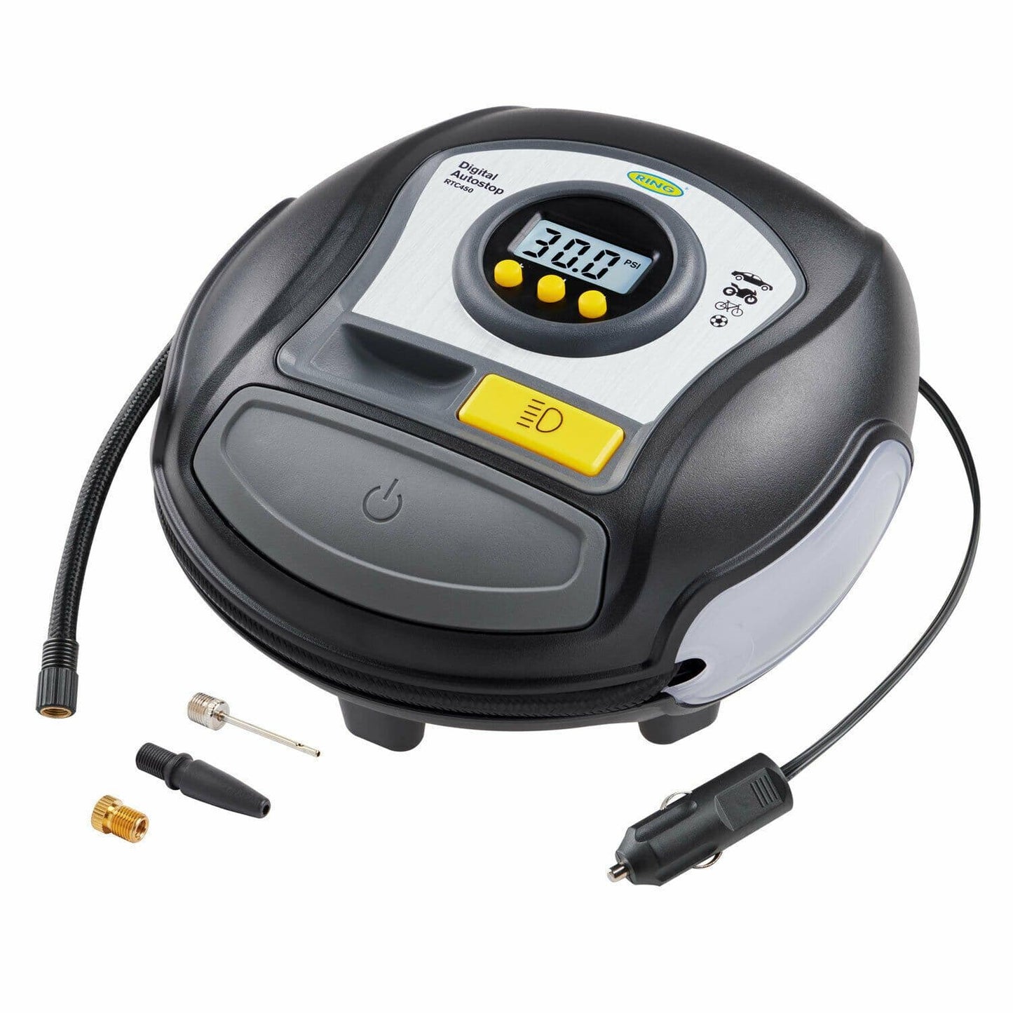 Ring RTC450 Digital Car Tyre Inflator With Auto Stop